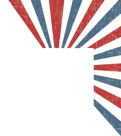 Grunge circus vintage  background  Horizontal retro poster  Vector illustration with red and blue rays