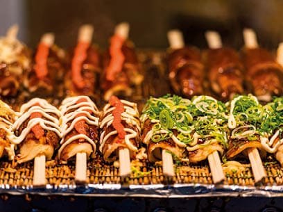 Japanese street food in Tokyo