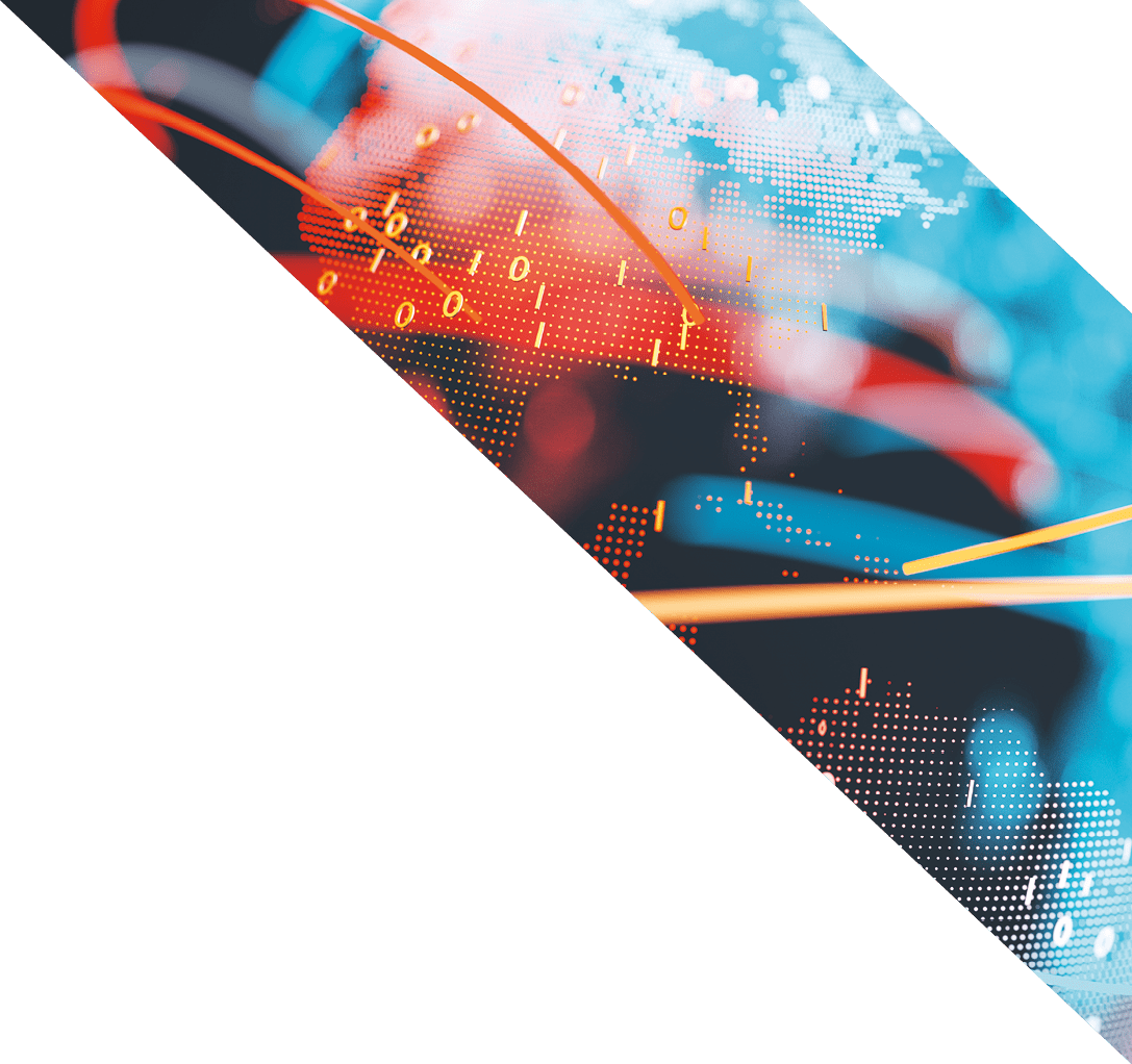 Earth (focus on the Americas) represented by little dots, binary code and lines - big data, global business, cryptocurrency 3D render