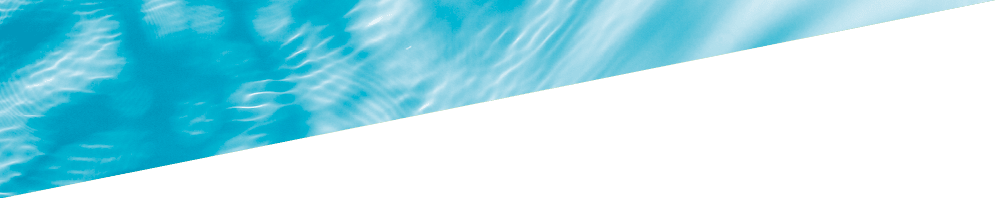 Close-up on soft rippled clean transparent water texture in the palm leafs shadow, top view.