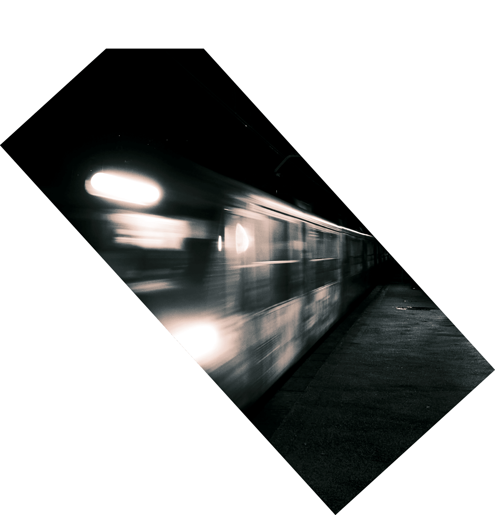 the trainstation of S. Agnello whit the panning of the train