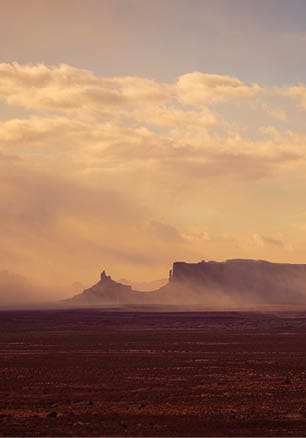 Sunrise cloudscape Monument Valley Arizona USA