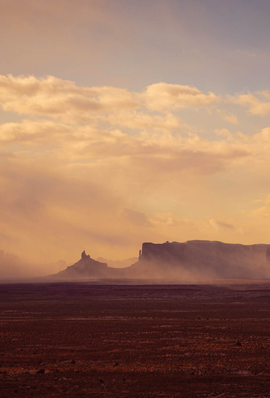 Sunrise cloudscape Monument Valley Arizona USA