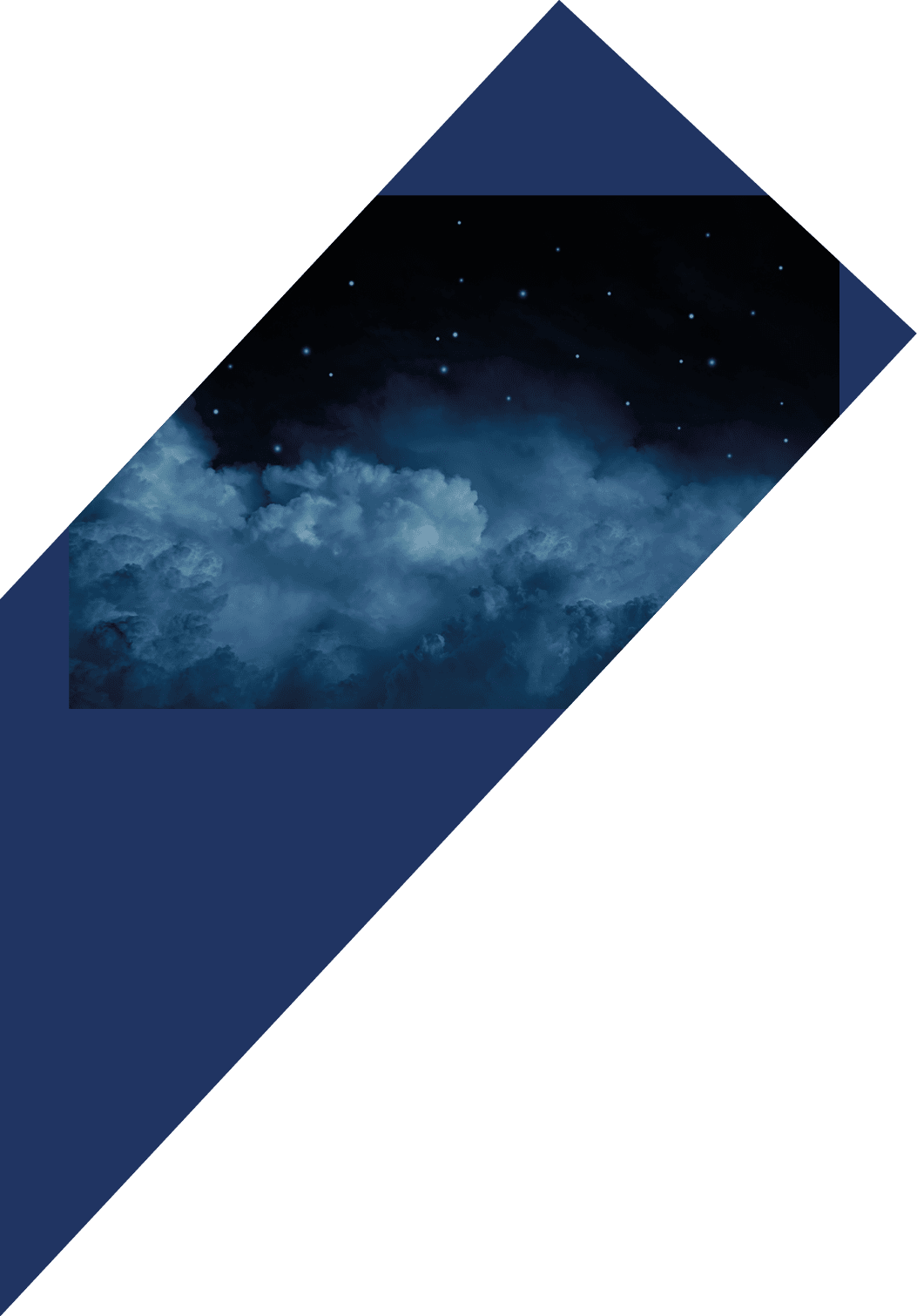 Black dark blue white starry cloudy night sky background. Above the clouds. Moonlight. The sparkle of twinkling stars. Outer space universe infinity cosmos. Design. Dream. Christmas. Product. Stage.