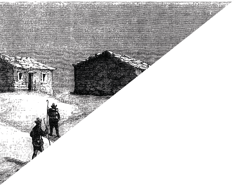 An illustration from “The Family Friend" published by S.W. Partridge & Co. (London, 1875). The summit of Monte Rosa, the highest mountain in Switzerland. The route on the east face was opened only in 1873.