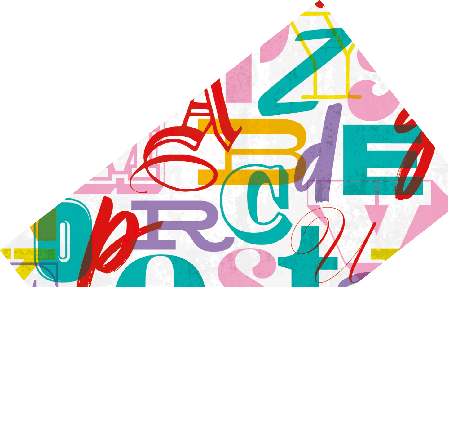 Vector illustration of English alphabet A to Z letters as seamless pattern. Textured, grunge typography, calligraphy abstract background. Vertical version.